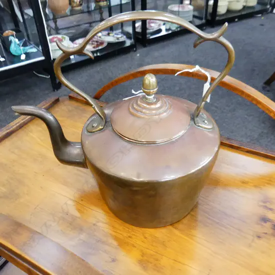 LG VICTORIAN COPPER KETTLE H.300mm