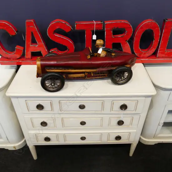 CREAM PAINTED CHEST OF 3 DRAWERS