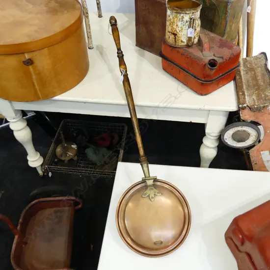 COPPER BED PAN L.1050mm