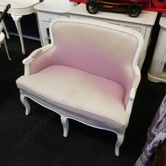 FRENCH STYLE SOFA - PINK UPHOLSTERY 