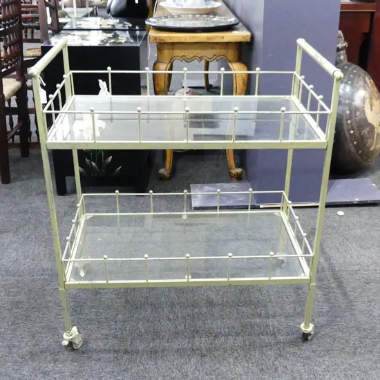GOLD PAINTED BAR CART W.735mm
