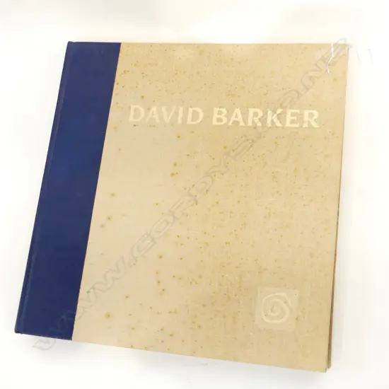 LG BOOK; DAVID BARKER; THE MAN AND HIS ART, BATEMAN 200/475 H.500mm