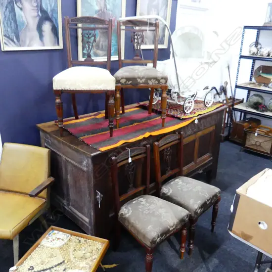 4 EDWARDIAN DINING CHAIRS