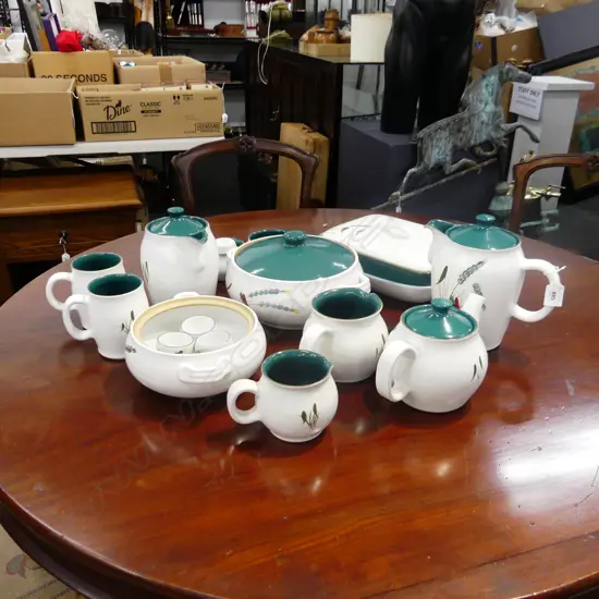 LGE DENBY 'GREENWHEAT' PART DINNER SERVICE