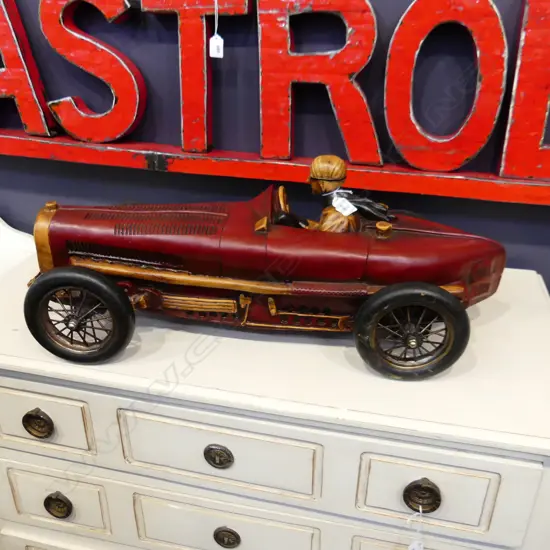 VINTAGE STYLE RACING CAR L.720mm