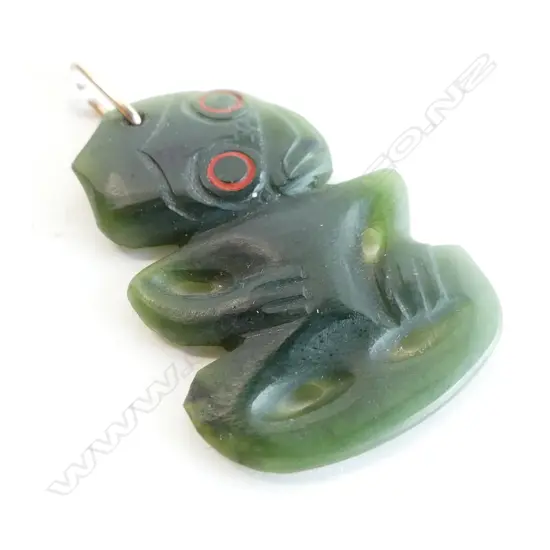 GREENSTONE TIKI PENDANT H.40mm