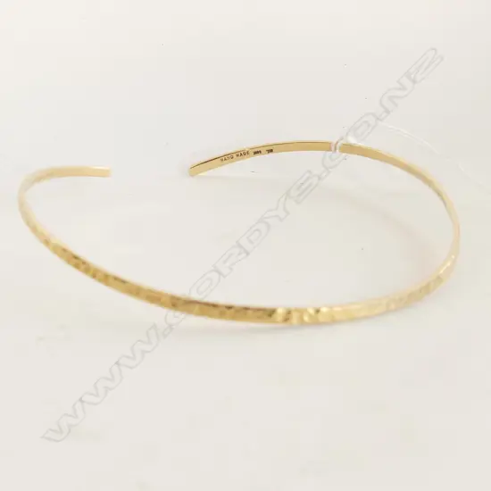 DESIGNER 14K YELLOW GOLD CHOKER NECKLET 18,36gms 'HAND MADE'