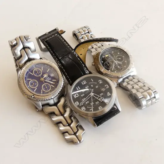 3 GENTS WATCHES: TAG LINK AUTO 200m + SEIKO CHRONO + OTHER IWC COPY?