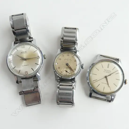 3 VINTAGE WRIST WATCHES 