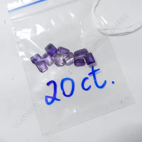 20ct 10 PURPLE AMETHYSTS 
