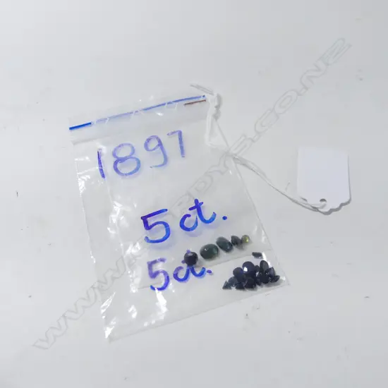 10ct 2 SMALL BAGS OF SAPPHIRES