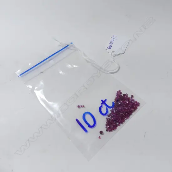 10ct FACETED RUBIES