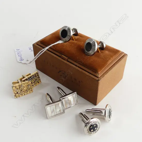4 PRS CUFFLINKS, MONTBLANC ETC