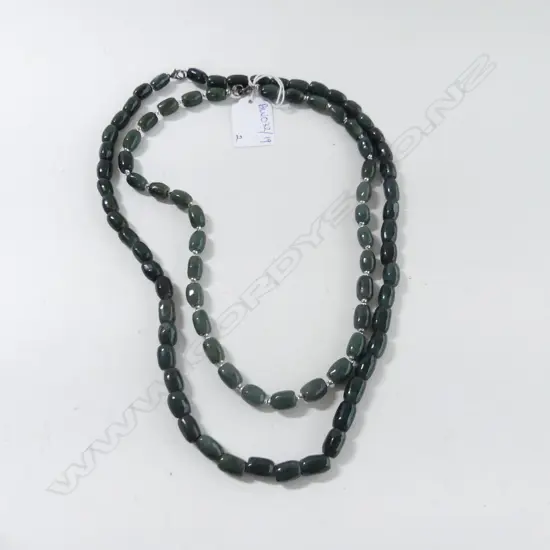 2 GREENSTONE NECKLACES