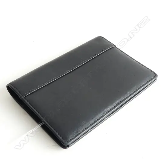 GENUINE LACOSTE BLACK LEATHER WALLET 
