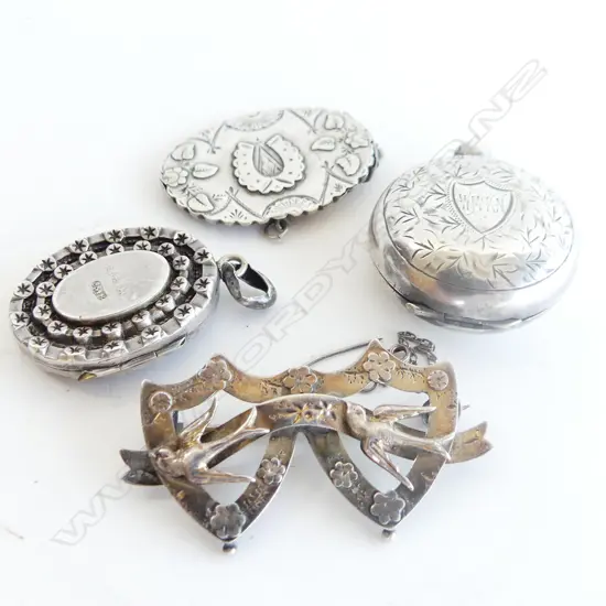 ASSTD VICTORIAN/EDWARDIAN SILVER JEWELLERY (FAULTED)