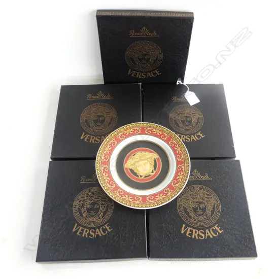 6 BOXED ROSENTHAL VERSACE ‘MEDUSA’ SIDE PLATES, DIA.185mm