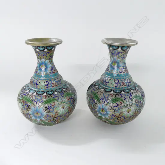 PR CLOISONNE VASES H.150mm