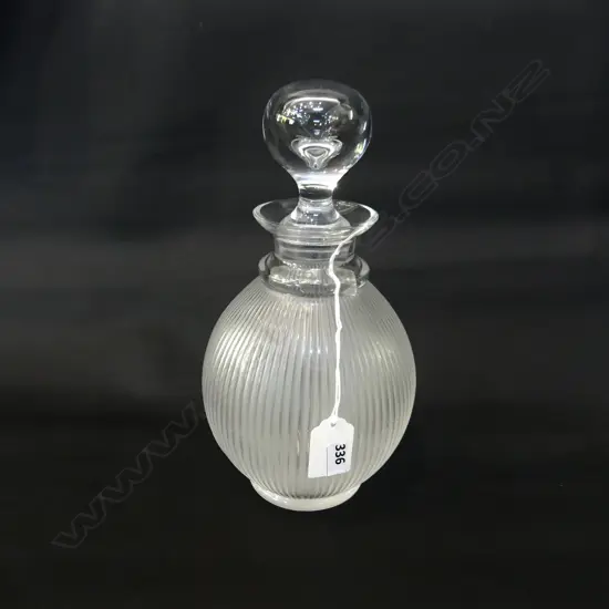 BOXED LALIQUE DECANTER, H.350mm