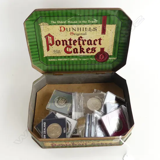 OLD TIN CASED NZ COMMEMORATIVE COINS 