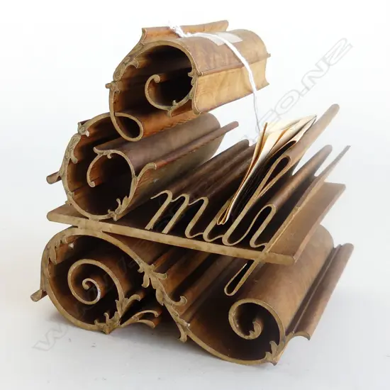 FRENCH CARVED WOODEN 'EMILY' H.140mm