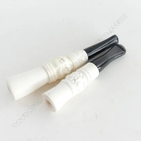 2 MEERSCHAUM CIGARETTE HOLDERS 