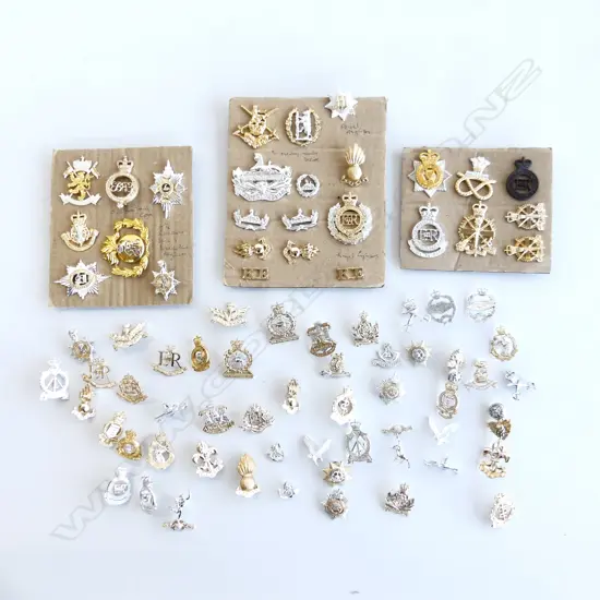 ASST. UK STAYBRITE MILITARY BADGES
