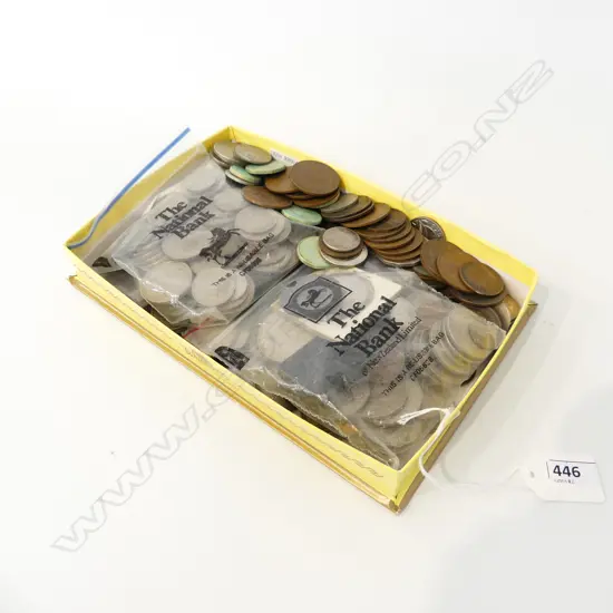 CHOCLATE BOX  FULL OF MIXED COIN COLLECTION 