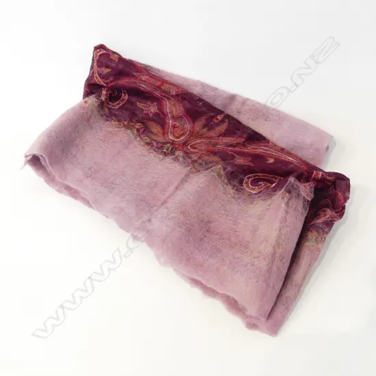 HANDMADE, ONE OF A KIND, SILK & FELTED WOOL SCARF 