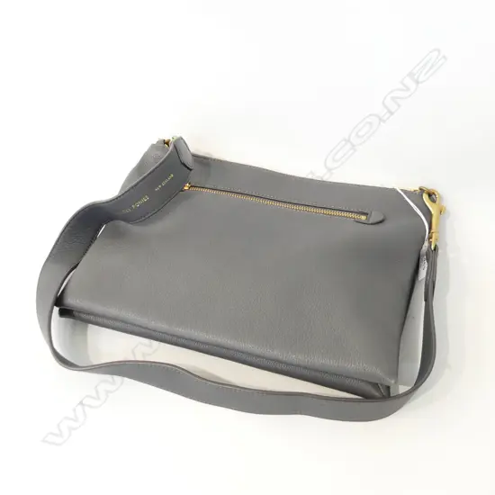 DEADLY PONIES GREY LEATHER HANDBAG