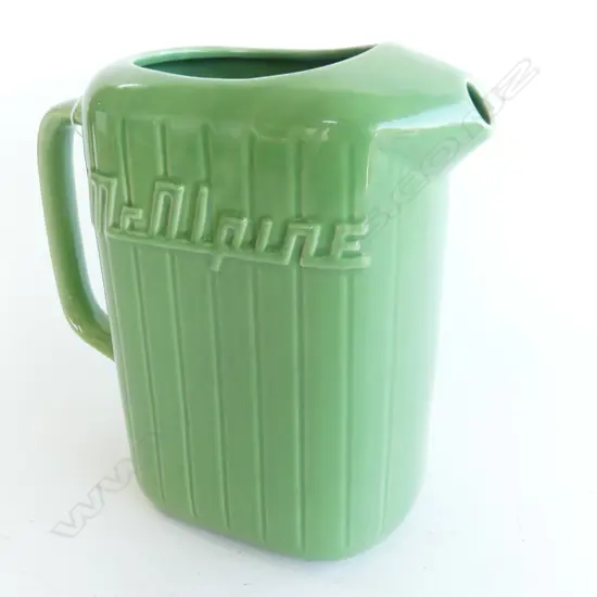 REPRODUCTION GREEN MCALPINE JUG H.220mm