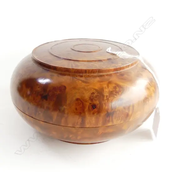ROUND BURL BOX, DIA 195MM