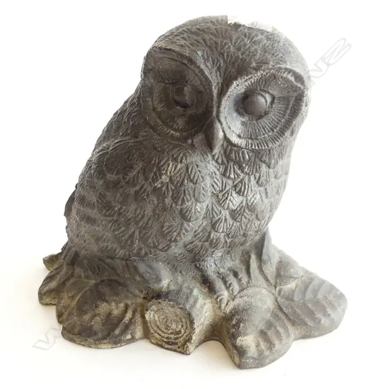 BRONZE OWL FIGURE