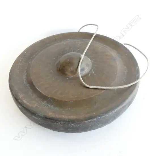 JAPANESE BRONZE GONG  DIA 220MM