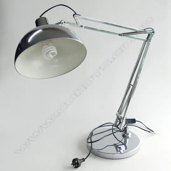 LG SILVER METAL ANGLE POISE LAMP
