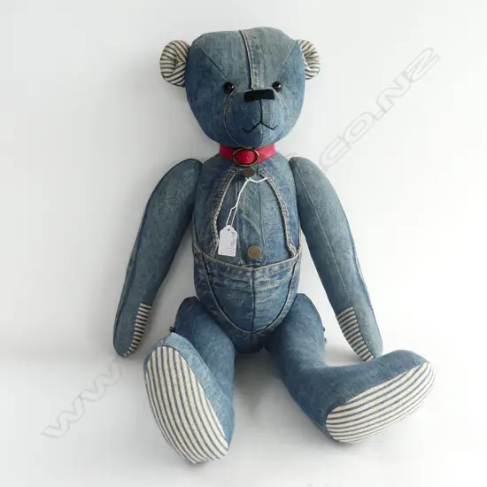 JANIS HARRIS 'ALMOST SOUTH POLE' COLLECTORS DENIM BEAR L.650mm