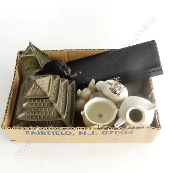 SMALL BOX COLLECTABLES SOV CHINA KIWI  ELEPHANTS ETC