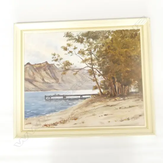 OIL LAKE WAKATIPU BY FRANK EDEN H480 L580MM