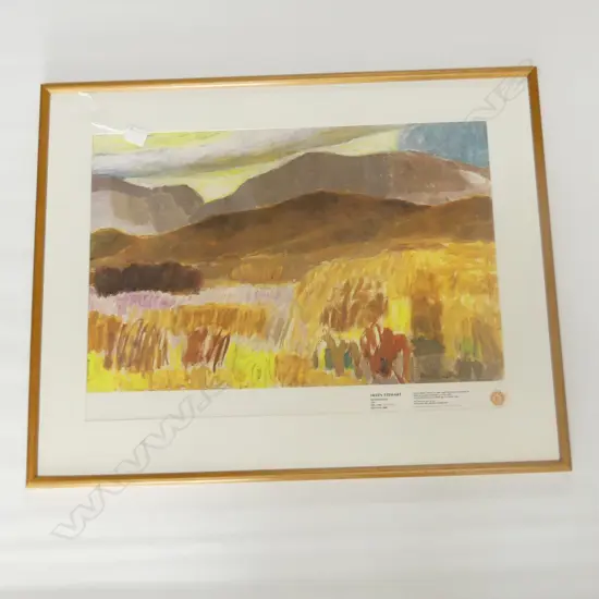 HELEN STEWART 'DESERT ROAD' LTD. ED PRINT 410x580mm