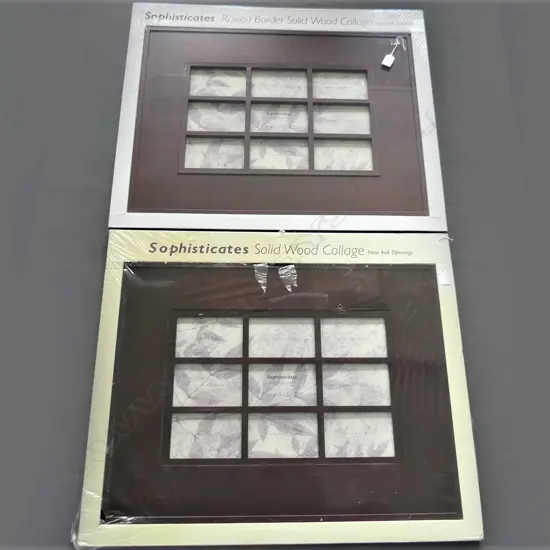 PR WOODEN MULTI PICTURE FRAMES AS NEW in new display boxes