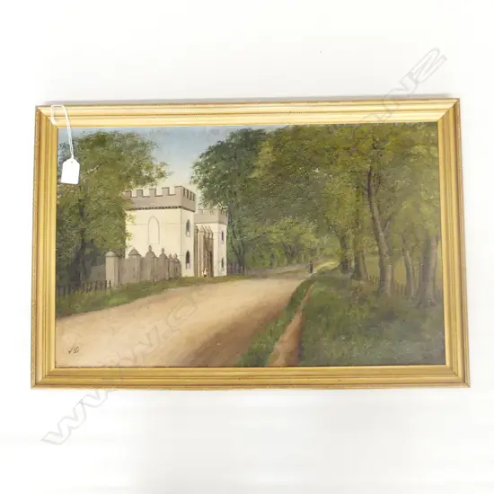 VICT OIL CASTLE GATES INITIALED A D H400MM L610MM