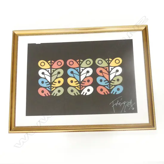 DICK FRIZZELL 3 TIKIS PRINT 470x690mm