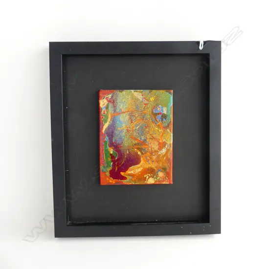 DANA PETERSON SMALL OIL ABSTRACT PAINTING