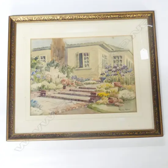 PEGGY SPICER W/C OLD VILLA FLORAL GARDEN 260x340mm