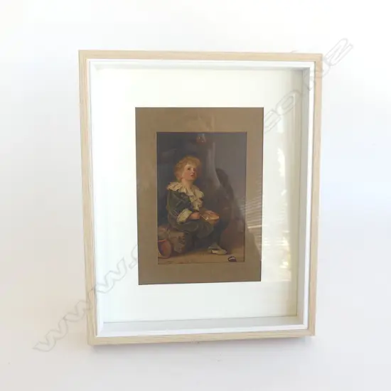 AN ORIGINAL PEARS PRINT 'BUBBLES' CONTEMPORARY FRAME. Small size 160 x 110mm