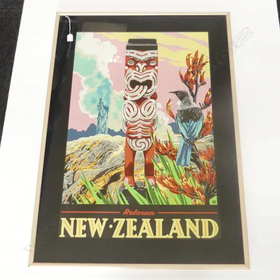 TOURISM POSTER 'ROTORUA NEW ZEALAND' 900x580mm