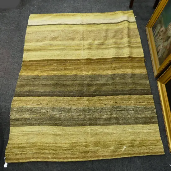 HAND KNOTTED NATURAL DYED KELIM 1900 X 1480 MM