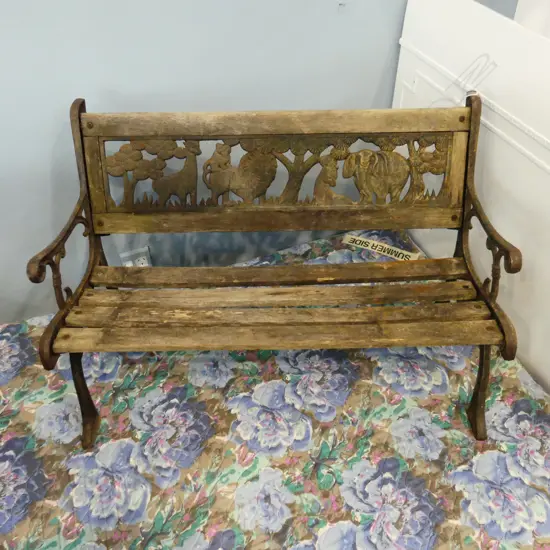 CHILD'S OUTDOOR GARDEN SEAT L 770MM