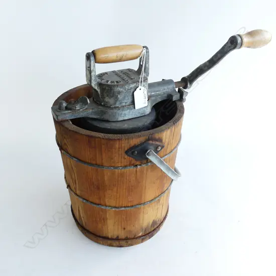 VINTAGE SEWDISH 'HUSQVANA' BUTTER CHURN