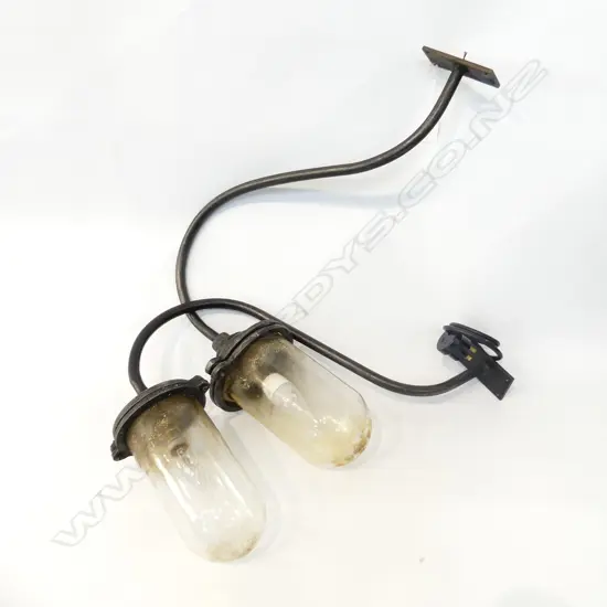 PR VINTAGE INDUSTRIAL LANTERN TYPE LIGHTS WORKING W.500mm